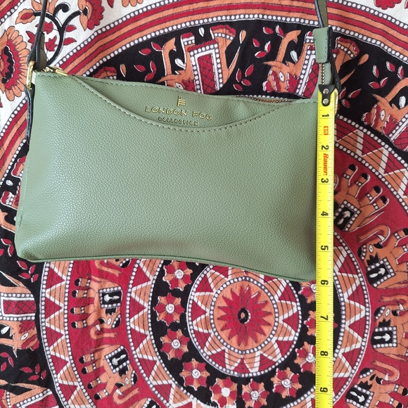 London Fog Collection Sage Green Small Crossbody Bag - Picture 13 of 16